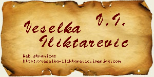 Veselka Iliktarević vizit kartica